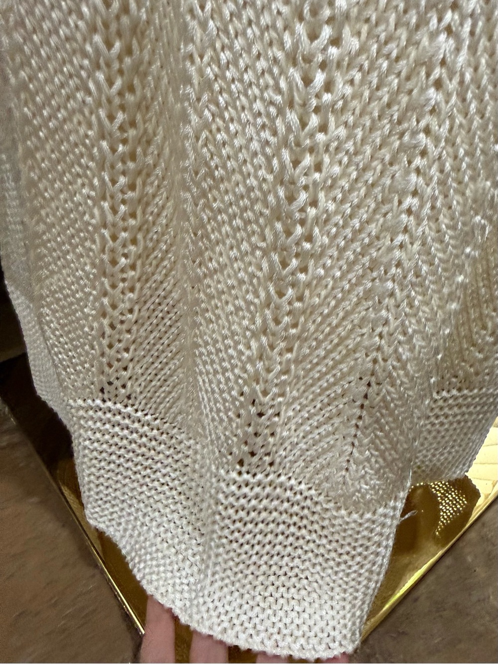 Zimmermann Wonderland Tie Shoulder Knit Maxi Dress Cream AU 0 / US 4 NWT - Picture 2 of 7